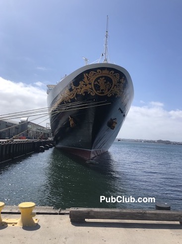Disney cruise ship at dock