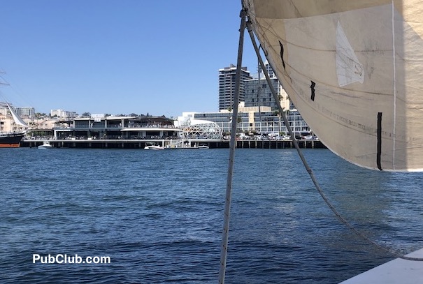 Portside Pier San Diego sailboat