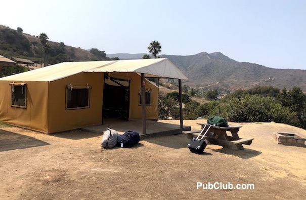 Two Harbors Catalina Island camping tent cabin