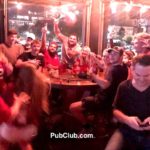 Alabama football fans celebrating