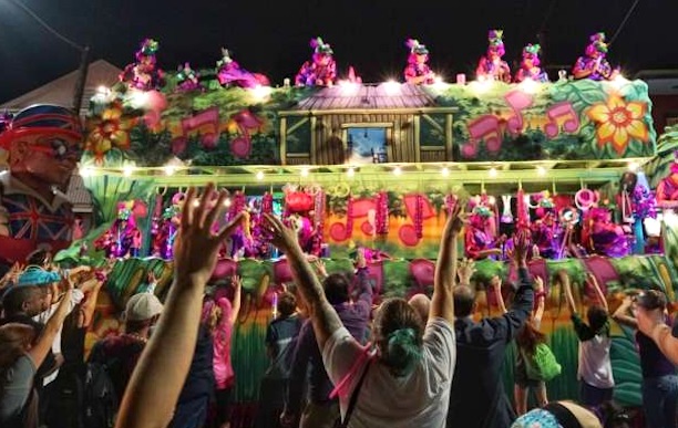 New Orleans Mardi Gras parade float