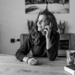 business woman on the phone