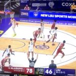 Alabama-LSU basketball 3-pointer
