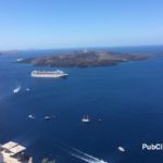 Santorini Greek Islands cruise ships volcano