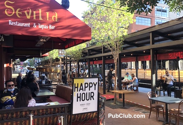 San Diego Gaslamp Happy Hour bars Cafe Sevilla