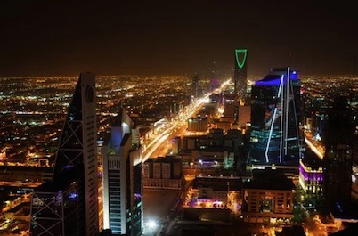 Riyadh skyline night