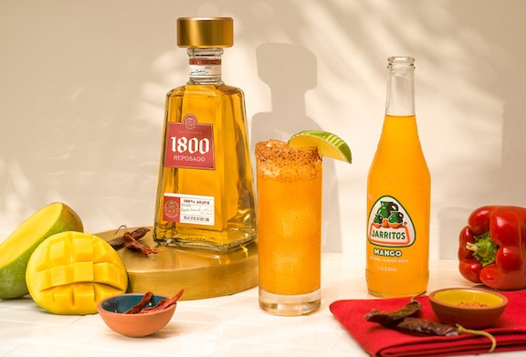 1800 tequila Spicy Mango cocktail