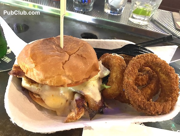 Waterfront Tavern San Diego dive bar chicken chipotle sandwich