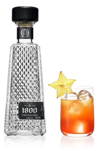 1800 Cristalino StarFruit Pomegranate holiday cocktail