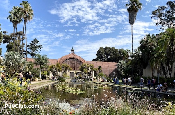 Balboa Park San Diego Botanical Building pond
