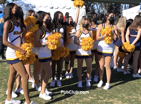 San Diego trolley line extension grand opening party UCSD cheerleaders