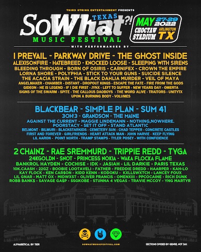 SoWhat!? Music Festival 2022 lineup