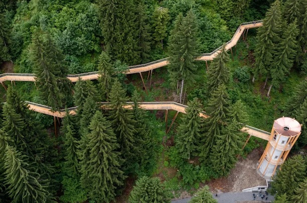 Longest treetop walkway in the world Switzerland