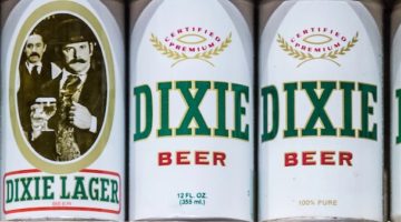 Dixie beer white cans