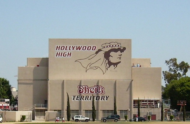 Hollywood High School Sheiks mural