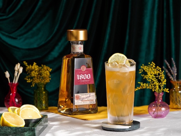 Tequila tea cocktail 1800 tequila