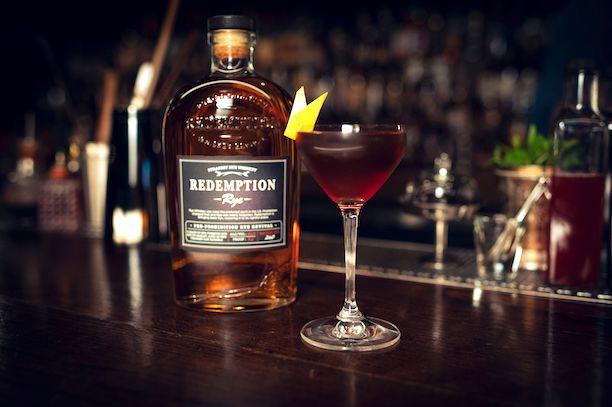 Redemption Rye whiskey cocktail