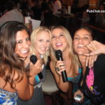 young hot girls singing karaoke