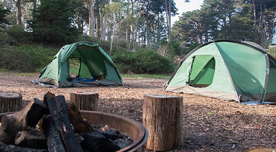 San Francisco camping Rob Hill Campground Presidio