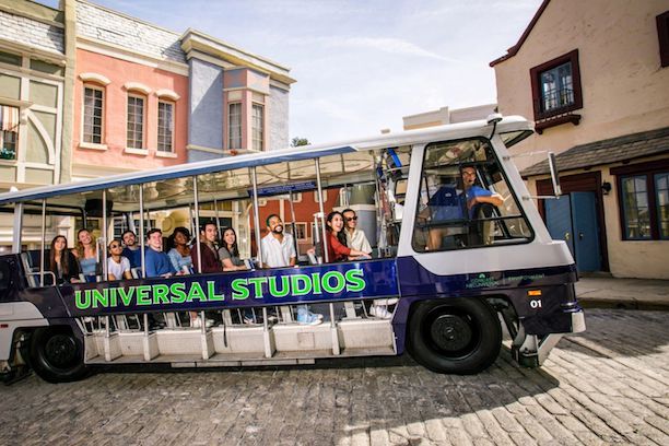 Universal Studios Hollywood iconic tram