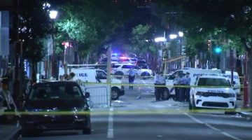 Nightclub mass shooting police caution tape