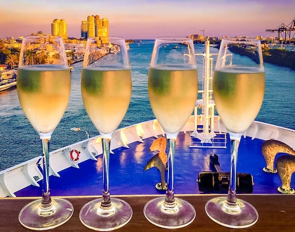Norwegian Cruise Line champagne