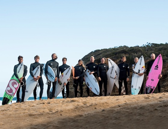 Rip Curl surfers and wetsuits