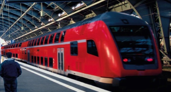 German rail system train