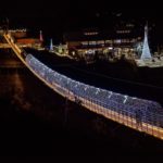 Gatlinburg Sky Park bridge holiday lights