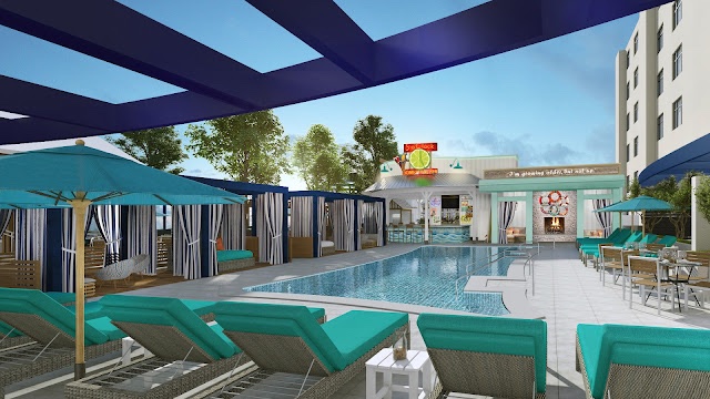 Margaritaville Resort San Diego rooftop pool bar