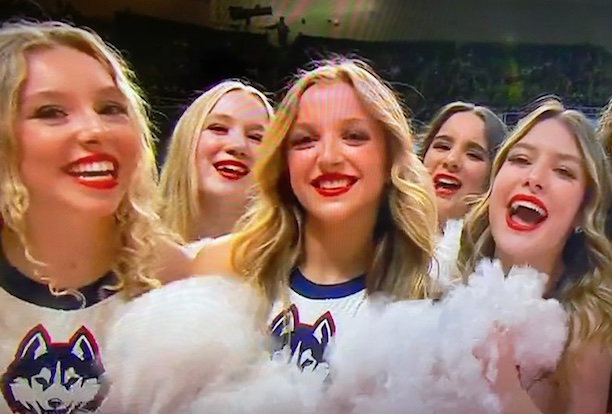 UConn cheerleaders March Madness