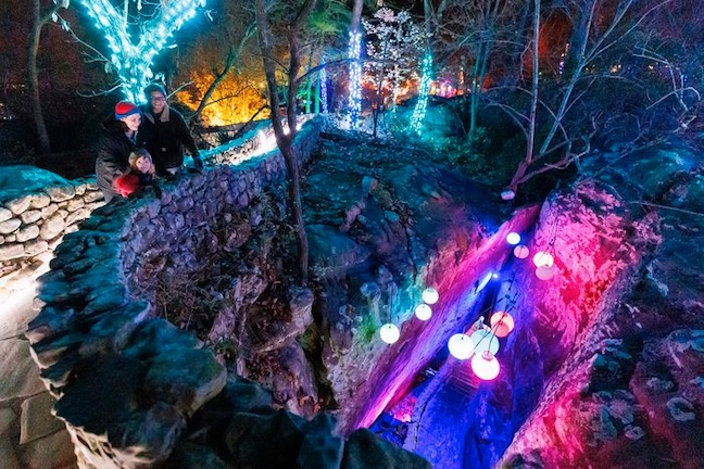 Enchanted Garden of Lights Tennessee Christmas Rock City. Chattanooga