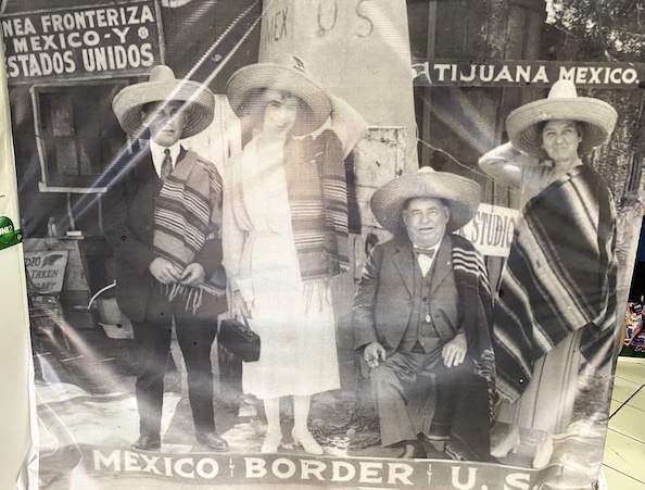 Tijuana Mexico historic photo border crossing