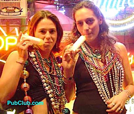 Bourbon Street beads and babes Bourbon Street beads and babes