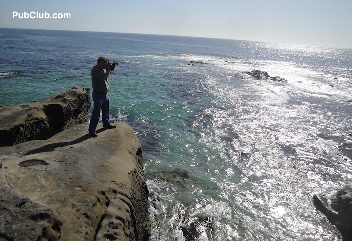 La Jolla coastline bluffs PubClub photographer