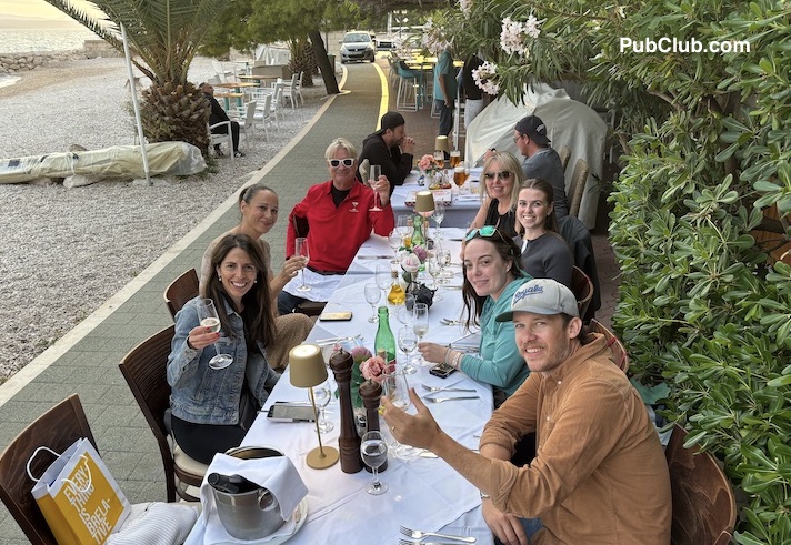 Croatia dining Brela restaurant