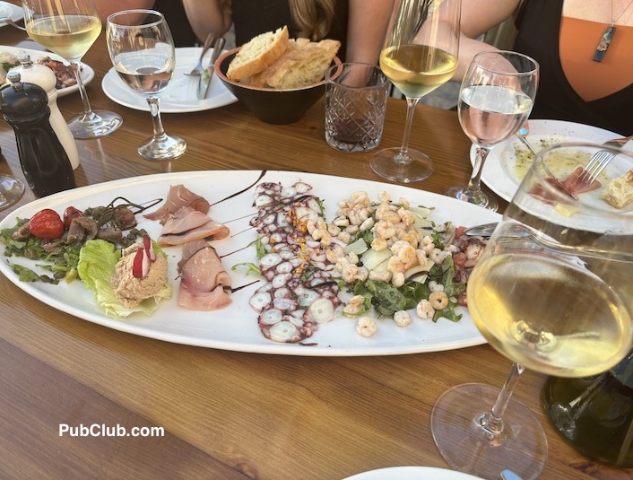 Croatian food seafood appetizer plate Croatian food seafood appetizer plate