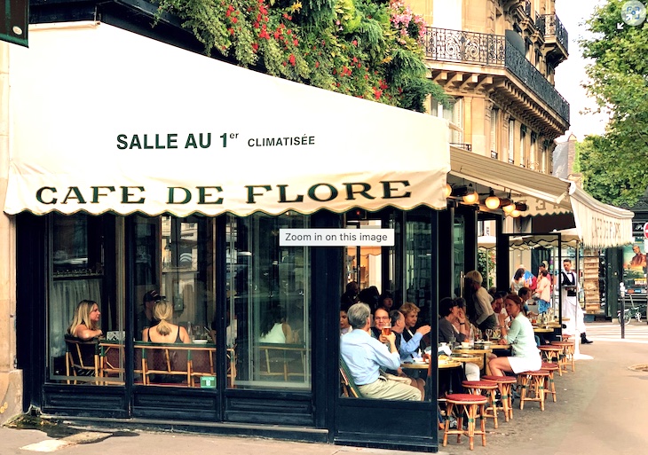 Paris sidewalk cafe