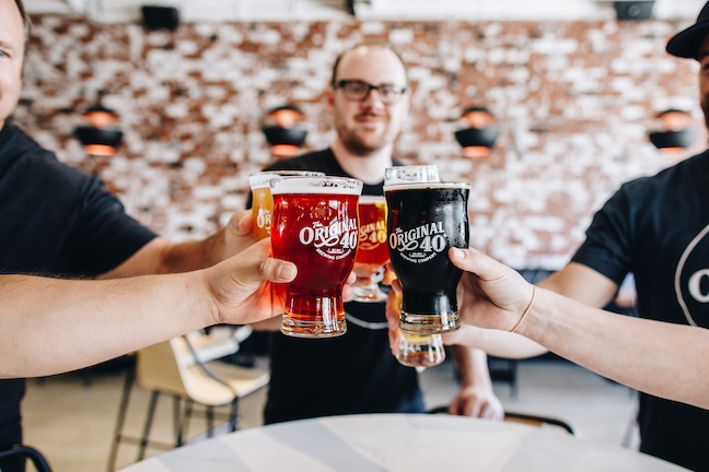 San Diego craft beer cheers Original 40 Brewing Co San Diego craft beer cheers Original 40 Brewing Co