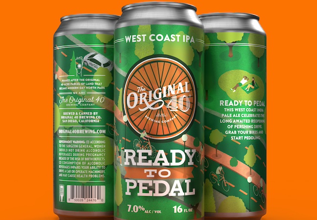 Original 40 bike path beer San Diego Original 40 bike path beer San Diego