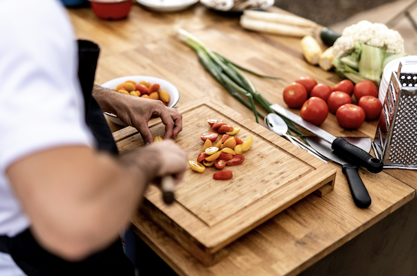 chef preparing a meal