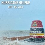 Key West Southernmost Point Marker Hurricane Helene