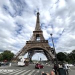 Eiffel Tower Paris traffic