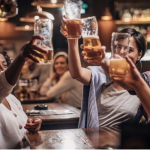 pints in a pub with friends