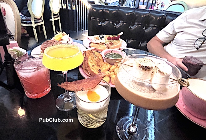 Food and cocktails at 6th & G Breakfast Co in San Diego Food and cocktails at 6th & G Breakfast Co in San Diego