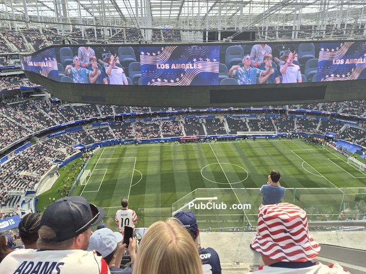 USA Parguay World Cup game fans in the stands USA Parguay World Cup game fans in the stands