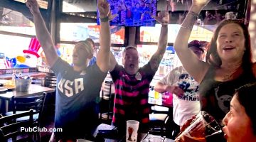 fans celebrate a USA World Cup win