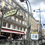 Paris Metro entrance on the street
