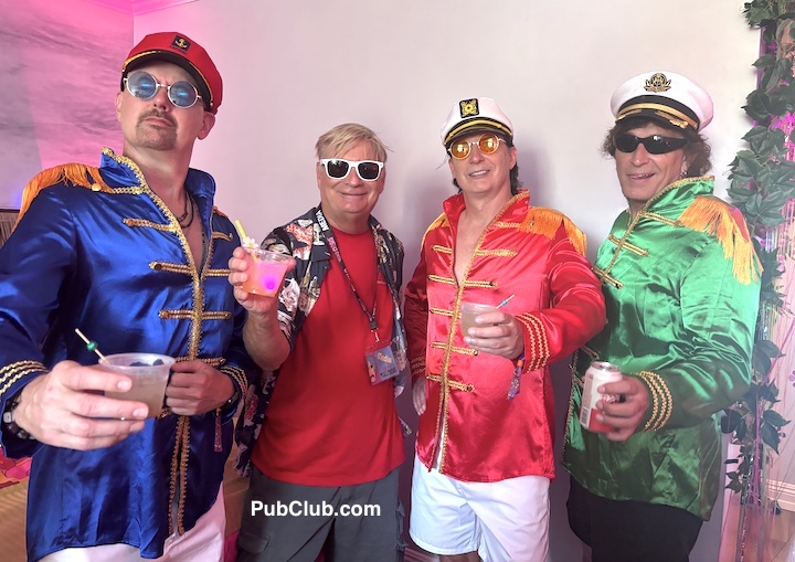 The Nightlife Blogger with St. Pappers "band" at Tiki Oasis
