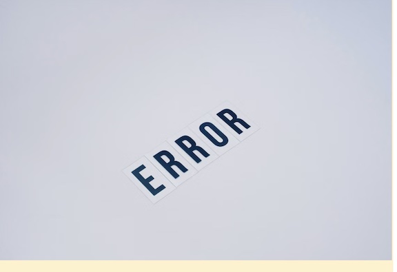 error message